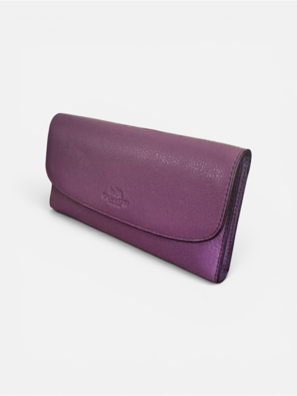✨ Coach Violet Purple Leather Continental Wallet NWT Rare Color - Picture 5 of 12